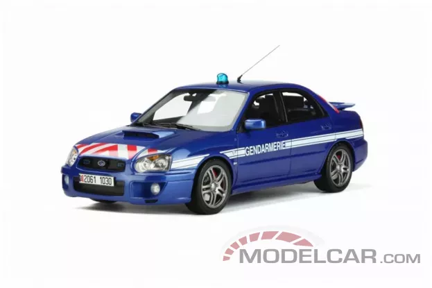 Ottomobile Subaru Impreza STI WRX Gendarmerie 2006 Bleu World Rally 1:18 OT948
