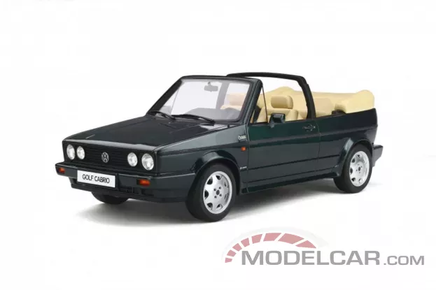 Ottomobile Volkswagen Golf 1 Cabriolet Classic Line 1992 Classic Green 1:12 G036