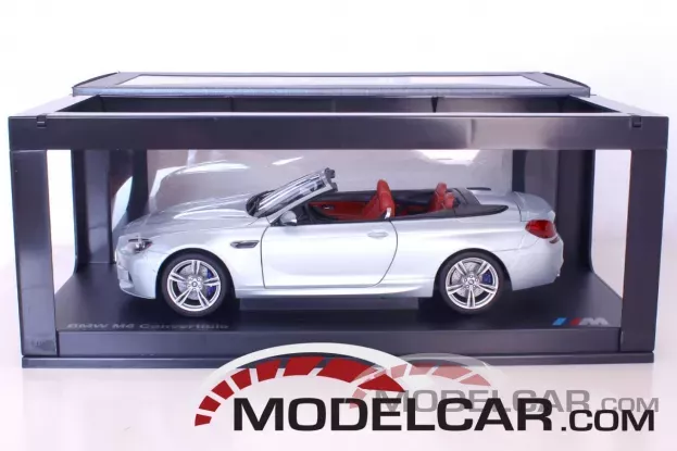 Paragon BMW M6 convertible f12 Silverstone Silver dealer edition 1:18 80432253656
