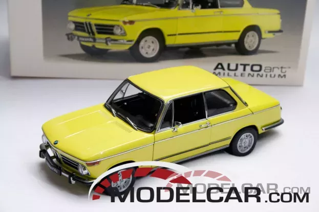 AUTOart BMW 2002 Tii Golf Yellow 1:18 70508