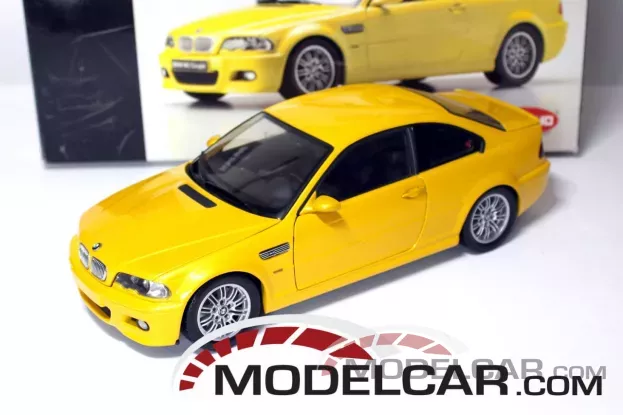 Kyosho BMW M3 coupe e46 yellow metallic 1:18 08503Y
