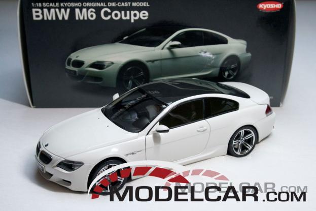 Kyosho BMW M6 coupe e63 Wit