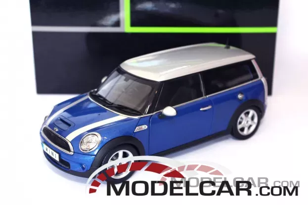 Kyosho Mini Clubman S R55 blue dealer edition 1:18 80430421048