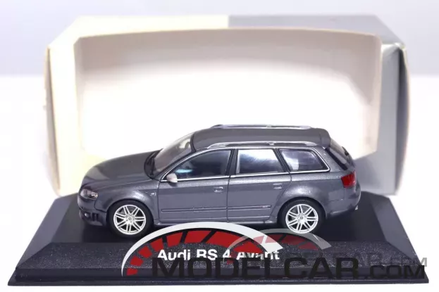 Minichamps Audi RS4 avant B7 daytona grey dealer edition 1:43 5010509223