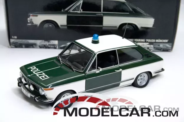 Minichamps BMW 1802 Touring Polizei Munchen 1:18 100021090