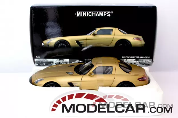 Minichamps Mercedes-Benz SLS AMG matt gold 1:18 100039024