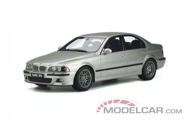 Ottomobile BMW M5 E39 2002 Titanium Silver with grey interior 1:18 OT747B