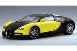 AUTOart Bugatti EB 16.4 Veyron Show Car Black Yellow 70904