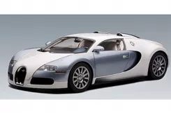 AUTOart Bugatti Veyron 16.4 Production Car Black Blue Metallic 12533