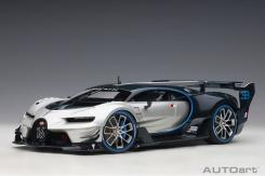 AUTOart Bugatti Vision GT Argent Silver Blue Carbon 70987