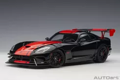 AUTOart Dodge Viper 1:28 Edition ACR VX 2017 Venom Black with Red Stripes 71732