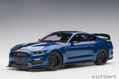 AUTOart Ford Mustang 6 Shelby GT-350R Lightning Blue with Black Stripes 72933