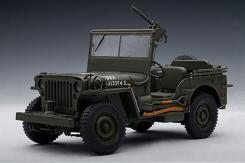 AUTOart Jeep Willys with Accessories Army Green 74006