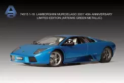 AUTOart Lamborghini Murcielago 40th Anniversary Edition 2001 Artemis Green Metallic 74515