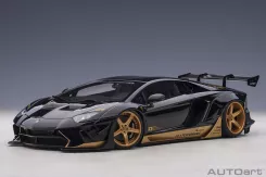 AUTOart Liberty Walk LB-Works Lamborghini Aventador Limited Edition Black with Gold accents 79184