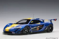 AUTOart McLaren P1 GTR Blue Metallic with Yellow stripes 23 81542