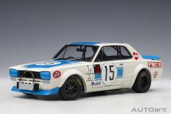 AUTOart Nissan Skyline GT-R KPGC-10 Fuji 300km Speed Race 1972 winner K.Takashi 15 87276