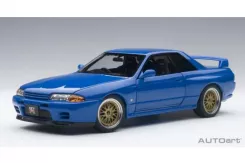 AUTOart Nissan Skyline GT-R R32 V-SPEC II Tuned Version Blue 77415