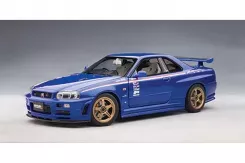 AUTOart Nissan Skyline GT-R R34 Nismo Sport Resetting Bayside Blue 77359