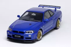 AUTOart Nissan Skyline GT-R R34 V-Spec II Bayside Blue 77336