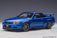 AUTOart Nissan Skyline GT-R R34 V-spec II Bayside Blue 77408