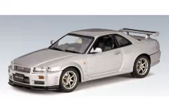 AUTOart Nissan Skyline R34 GTR 1990 Titanium Silver 57302