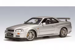 AUTOart Nissan Skyline R34 GTR Titanium Silver 77302