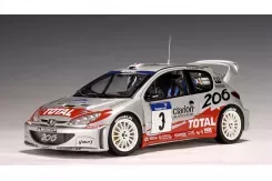 AUTOart Peugeot 206 WRC 2002 G.Panazzi H.Panizzi 3 Winner of Rally Tour De Corse 80256