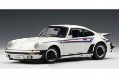 AUTOart Porsche 911 3.0 Turbo 1975 White with Martini Stripes 77972