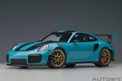 AUTOart Porsche 911 991.2 GT2 RS Weissach Package Miami Blue 78175