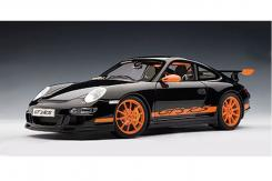 AUTOart Porsche 911 997 GT3 RS 2006 Black with Orange Stripes 12116