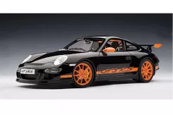 AUTOart Porsche 911 997 GT3 RS 2006 Black with Orange Stripes 12116