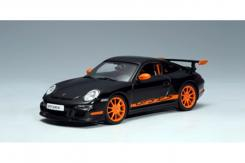 AUTOart Porsche 911 997 GT3 RS Black with Orange Stripes 57913
