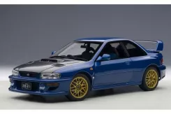 AUTOart Subaru Impreza 22B with Carbon Fibre Bonnet Upgraded 1998 Blue 78603