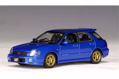 AUTOart Subaru New Age Impreza WRX Wagon Sti 2001 Blue 58631