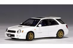 AUTOart Subaru New Age Impreza WRX Wagon Sti 2001 White 58633