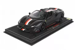 BBR Ferrari 488 Pista Spider Charles Leclerc Matt Black P18162CL