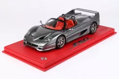 BBR Ferrari F50 Coupe 1995 Spider Version Metallic Iron Grey P18190H