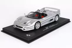 BBR Ferrari F50 Coupe 1995 Spider Version Metallic Silver Nurburgring P18190E