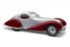 CMC Talbot Lago Coupe T150 C-SS Figoni and Falaschi Teardrop 1937 silver red M-165