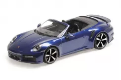 Minichamps Porsche 911 992 Turbo S Cabriolet 2020 Blue Metallic 155069081