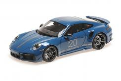 Minichamps Porsche 911 992 Turbo S Sport Design coupe blue 113069073