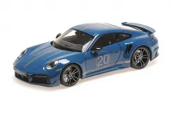 Minichamps Porsche 911 992 Turbo S Sport Design coupe blue 113069073