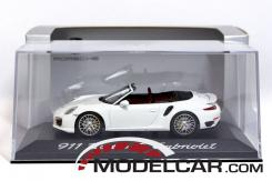 Minichamps Porsche 911 991 Turbo S convertible white dealer edition WAP0203110E