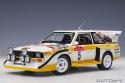 AUTOart Audi Sport Quattro S1 Rally San Remo 1985 winner W. Rohrl C. Geistdorfer 5 88503