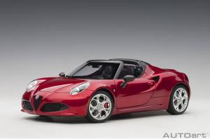 Autoart Alfa Romeo 4C Spider أحمر