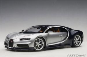 Autoart Bugatti Chiron Zilver