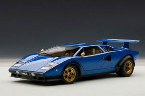 Autoart Lamborghini Countach LP500S Walter Wolf Edition أزرق