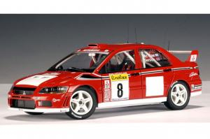 Autoart Mitsubishi Lancer Evolution VII WRC Rot