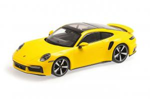 Minichamps Porsche 911 992 Turbo S coupe Yellow
